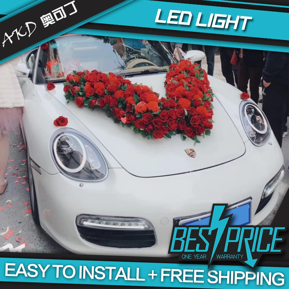 AKD стайлинга автомобилей для Porsche Cayman 987 фары 2005-2008 Boxter светодиодный DRL Ксеноновые