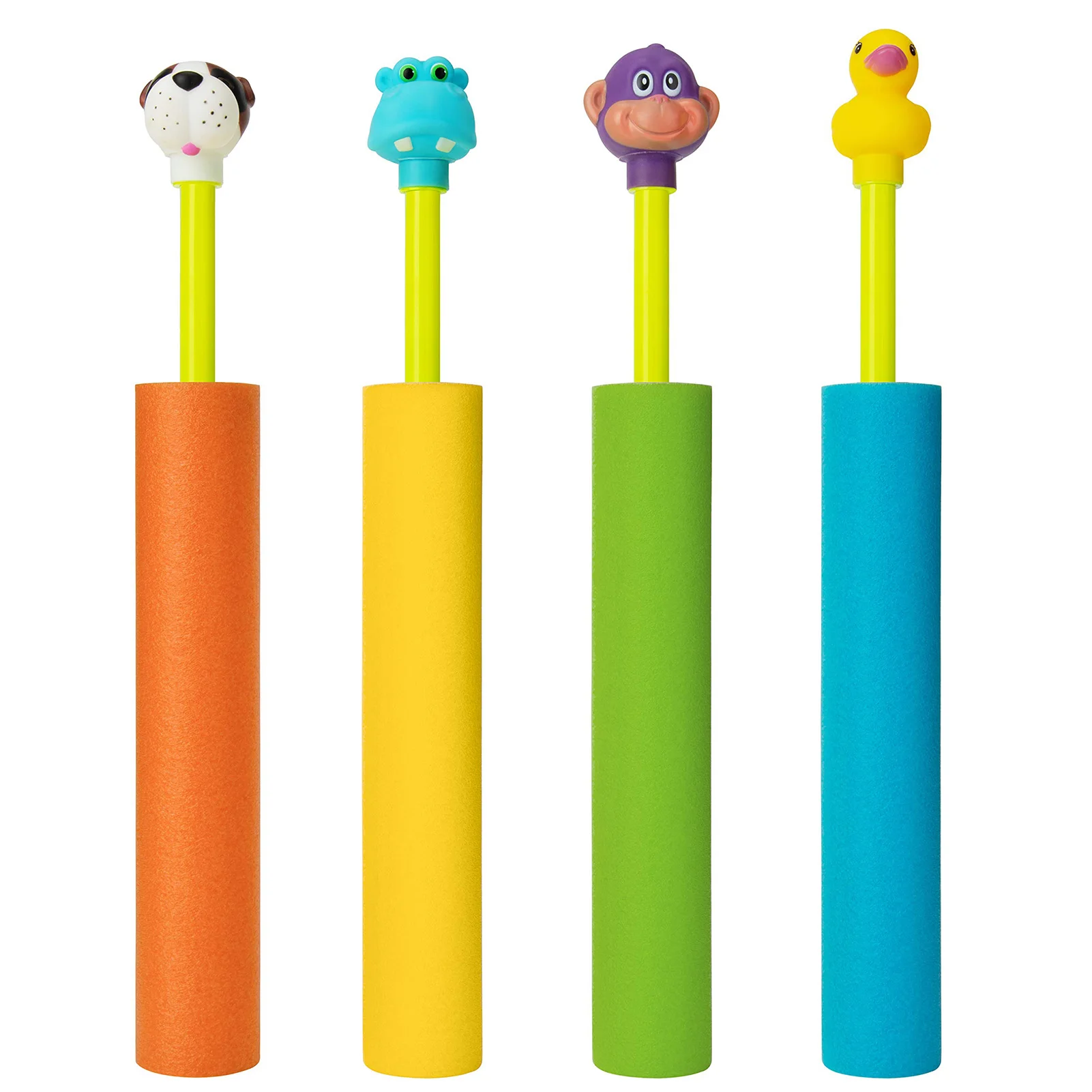 

1pc Children Summer Water Gun Cartoon Animal Head Pull-type EVA Foam Water Shooter Blaster Beach Toys Outdoor Games Watergun