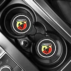 2 шт., автомобильный нескользящий коврик для стакана воды Fiat Punto Abarth 500 Stilo Ducato Palio badge