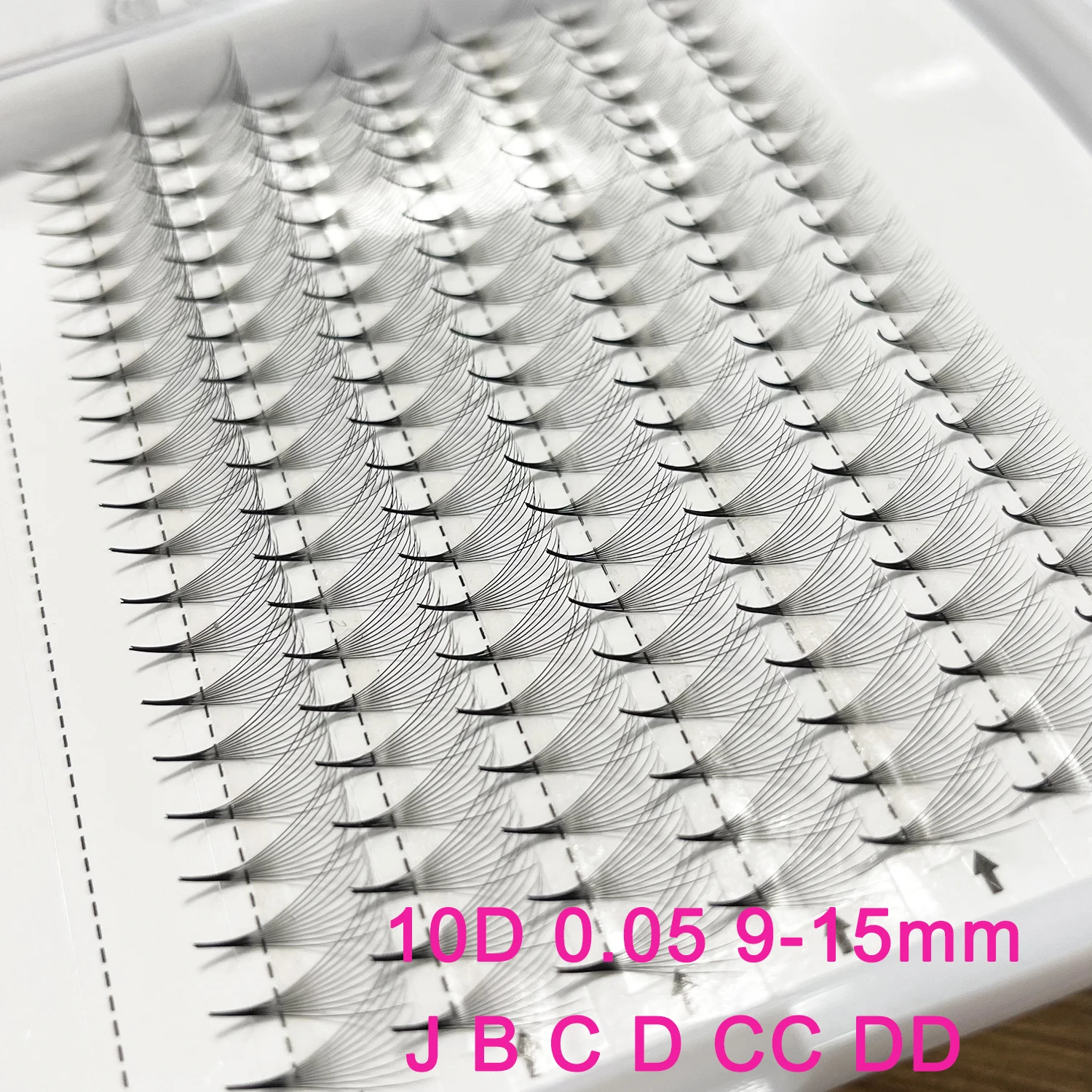 

10D 0,05 C/D/DD широкие готовые вееры для объема удлинители ресниц XXL Tray 240 вееры короткая база русские полоски ресниц
