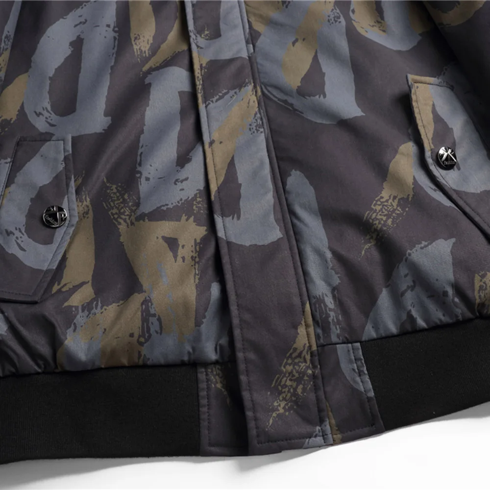 Мужская зимняя куртка с подкладкой из кроличьего меха отделкой воротником и