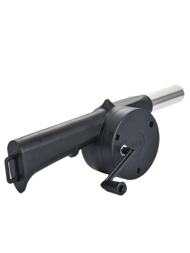 

BBQ Fan Air Blower Hand Crank Powered Barbecue Fire Picnic Camping Tools Barbecue Fire Air Blower Outdoor Camping Fireplace