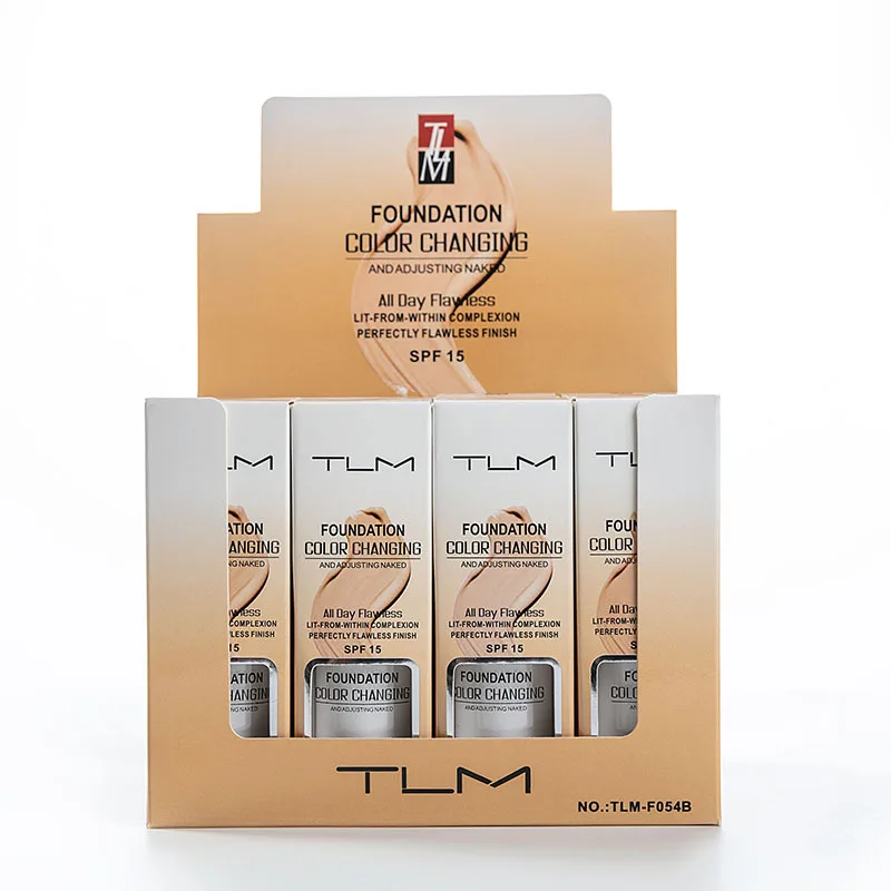 30ml TLM Foundation Makeup Color Changing Liquid Matte High Coverage Concealer Cream Base maquiagem DropShip | Красота и здоровье