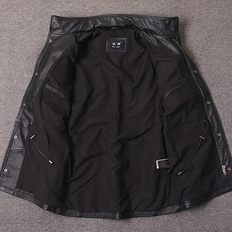 2020 длинные M65 мужские черные размера плюс XXXXXXL натуральной плотной коровьей