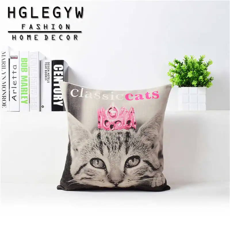 Красивые крутые очки искусственная наволочка хлопковая льняная с принтом декор