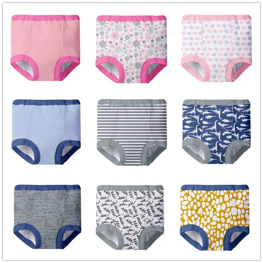 Детские тренировочные штаны трусы для младенцев многоразовые тканевые