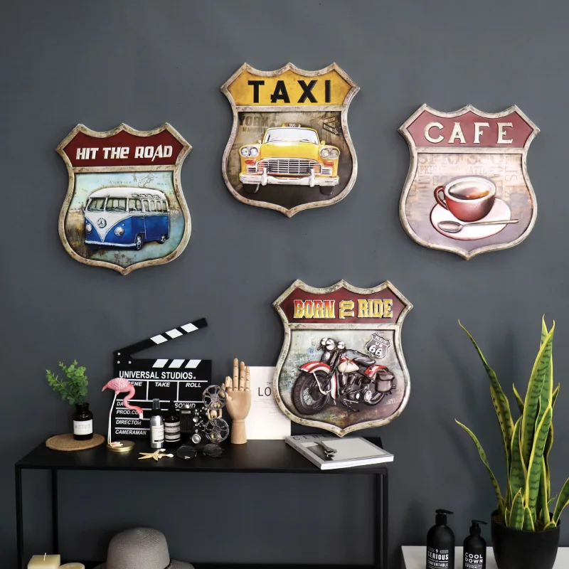 Старинное железное искусство No.66 щит/бар кафетерий индикатор настенные