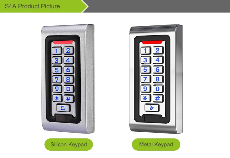 IP68 Водонепроницаемая автономная RFID металлическая клавиатура контроля доступа