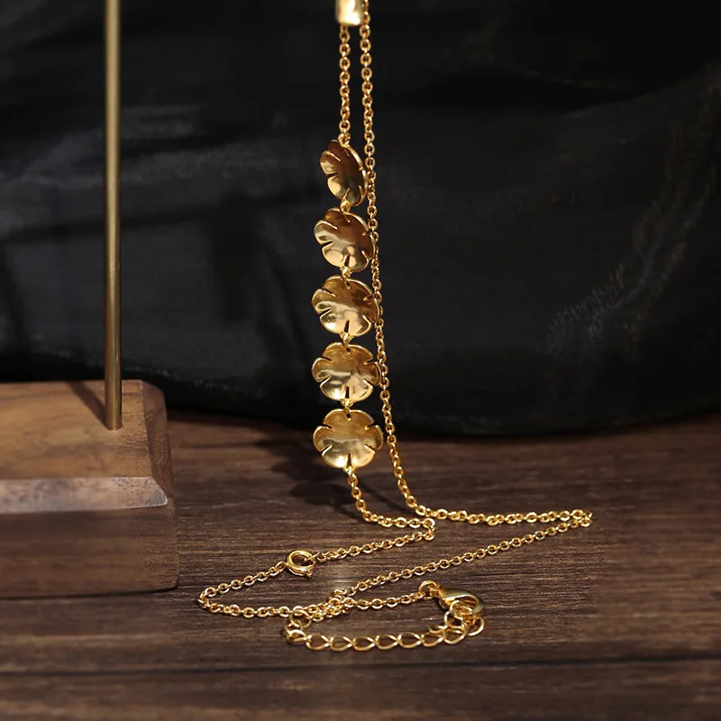 

Винтажное ожерелье в китайском стиле со съемными цветами и птицами