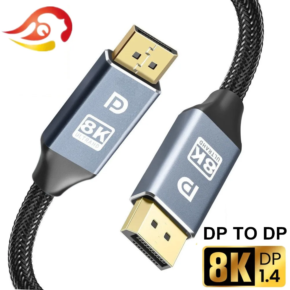 DP Cable to DisplayPort 1.4 8K 4K 144Hz 165Hz Adapter For Video PC Laptop TV DP1.4 DP1.2 Display Port | Электроника