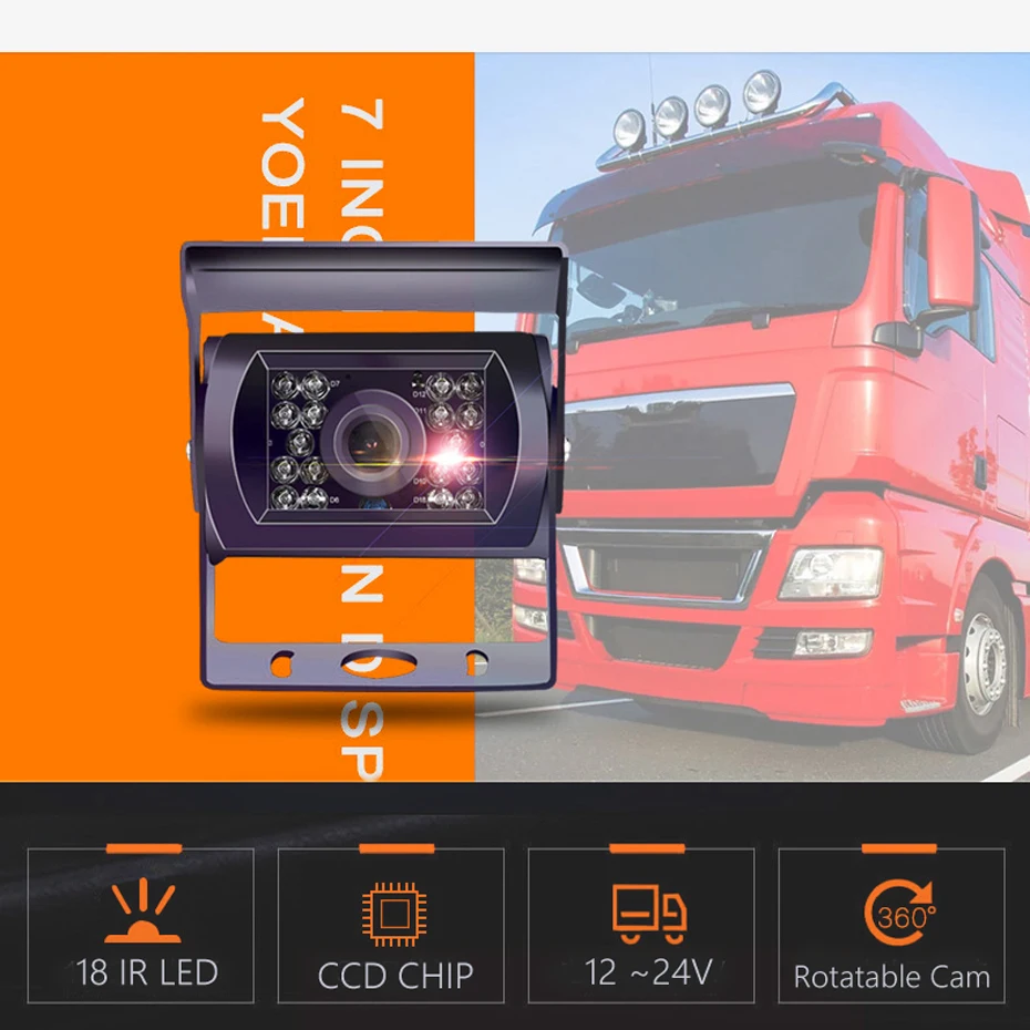 Грузовик DVR Dash камера 4 канала камера резервного копирования видео рекордер комплект CCTV заднего вида монитор Автомобильный автобус ИК ночного видения Rospider H03