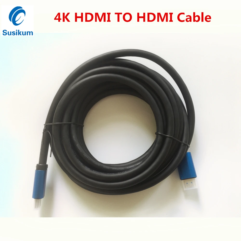 

4K, совместимому с HDMI кабель Позолоченные соединения HD аудио-и видеокабель 5, 10 м, 15 м, 20 м для ноутбук с HDTV PS4 проектор компьютер