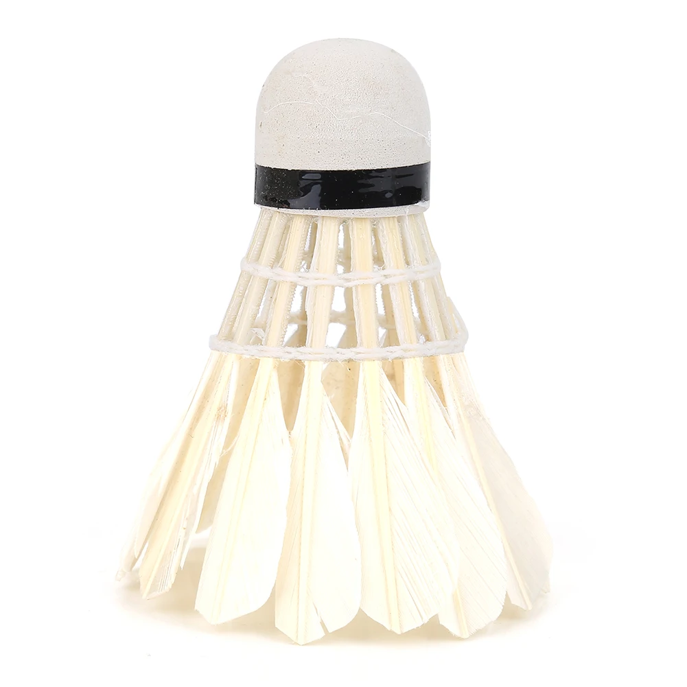 Профессиональные воланы для бадминтона 12 шт./лот шарики из белого гусиного пера