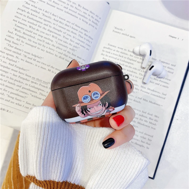 Мультфильм one piece Луффи Зоро ace чехол Bluetooth беспроводной Чехол для гарнитуры для Apple Airpods pro 3 2 модные милые наушники мягкий чехол