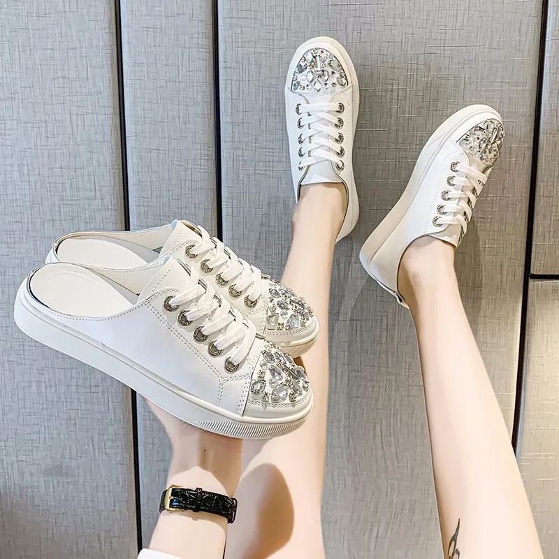 

spring 2021 new style square toe lace-up flat bottom shoes women's black white shoes leather casual small leather shoes woman
