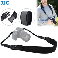 jjc 7mm thick soft camera neck shoulder strap belt strap quick release for canon eos r rp r5 r6 m50 mark ii 1000d 2000d 50d 6d