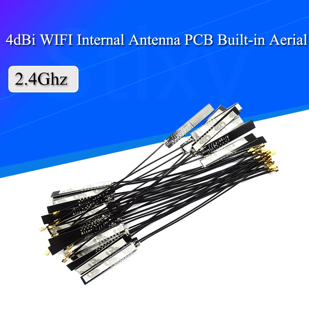 5 шт. 4dBi WI-FI Внутренняя антенна PCB Встроенная 2 4 ГГц IPX IPEX Airgain всенаправленная