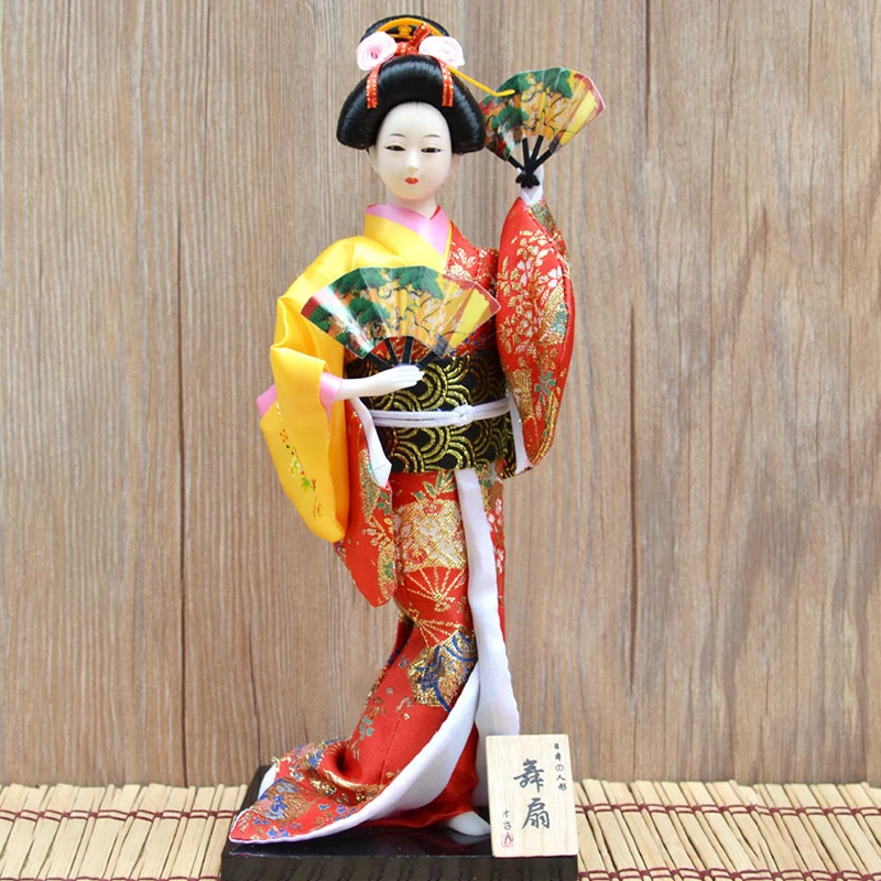Японские Куклы-кимоно 30 см традиционные японские Статуи Статуэтки гейши