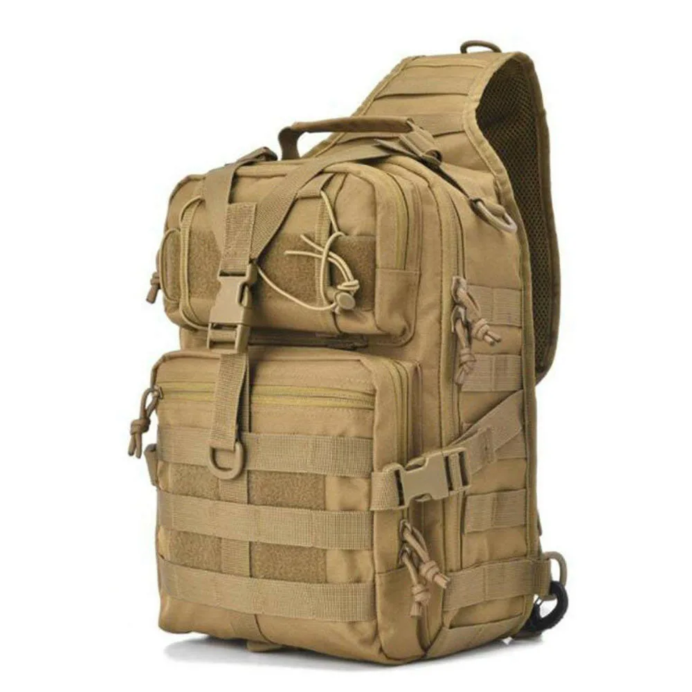 Tactical Backpack Military Assault Pack Molle Waterproof Bag Assault Pack Rucksack Daypack for Hiking Cycling Camping Hunting - Цвет: Tan