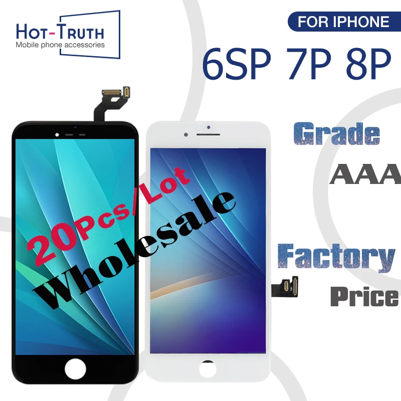 20 шт./лот 100% протестированный дисплей для iPhone 6S Plus 7 8 ЖК-сенсорный экран P 6SP
