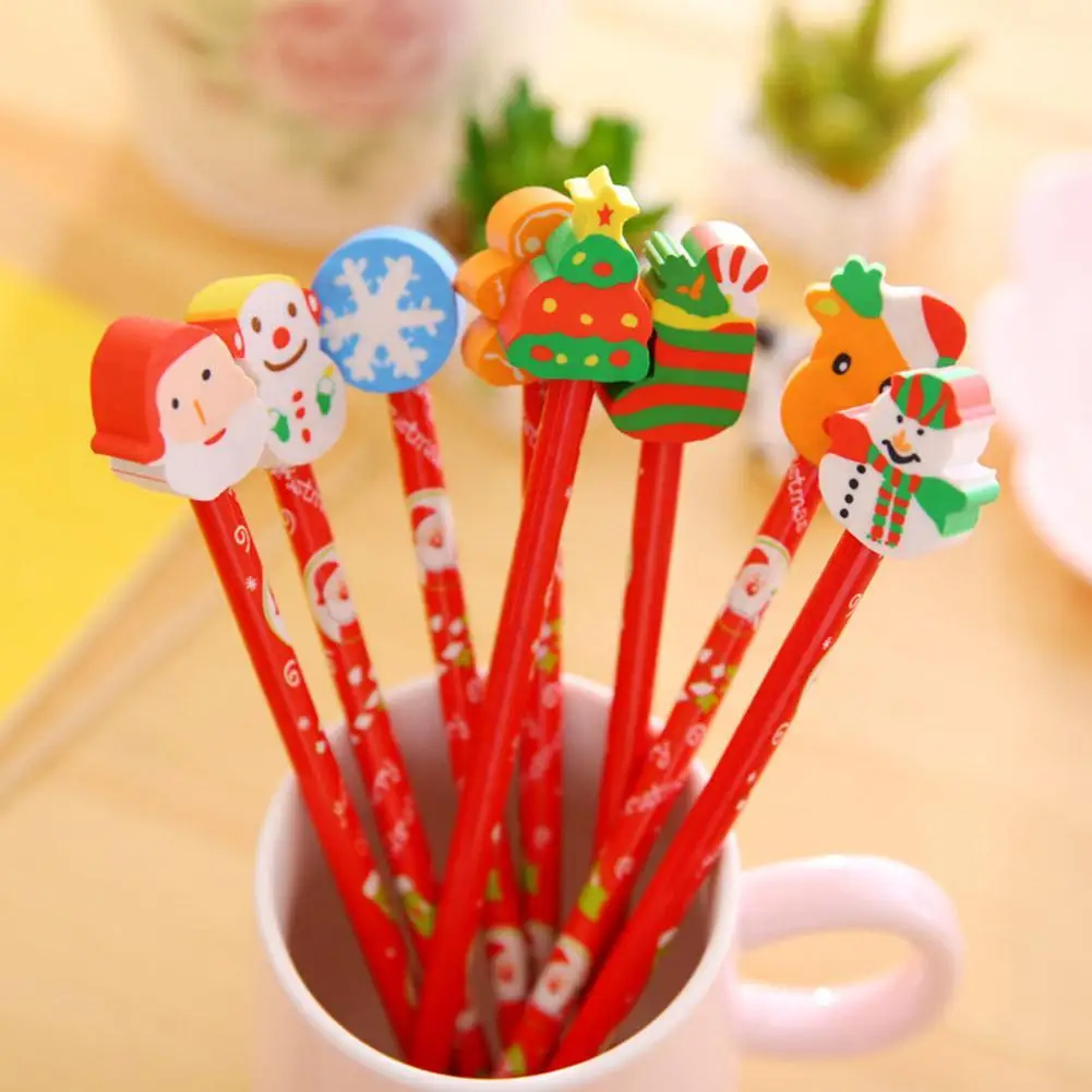 

Карандаш с ластиком и деревянной ручкой HB в случайном стиле