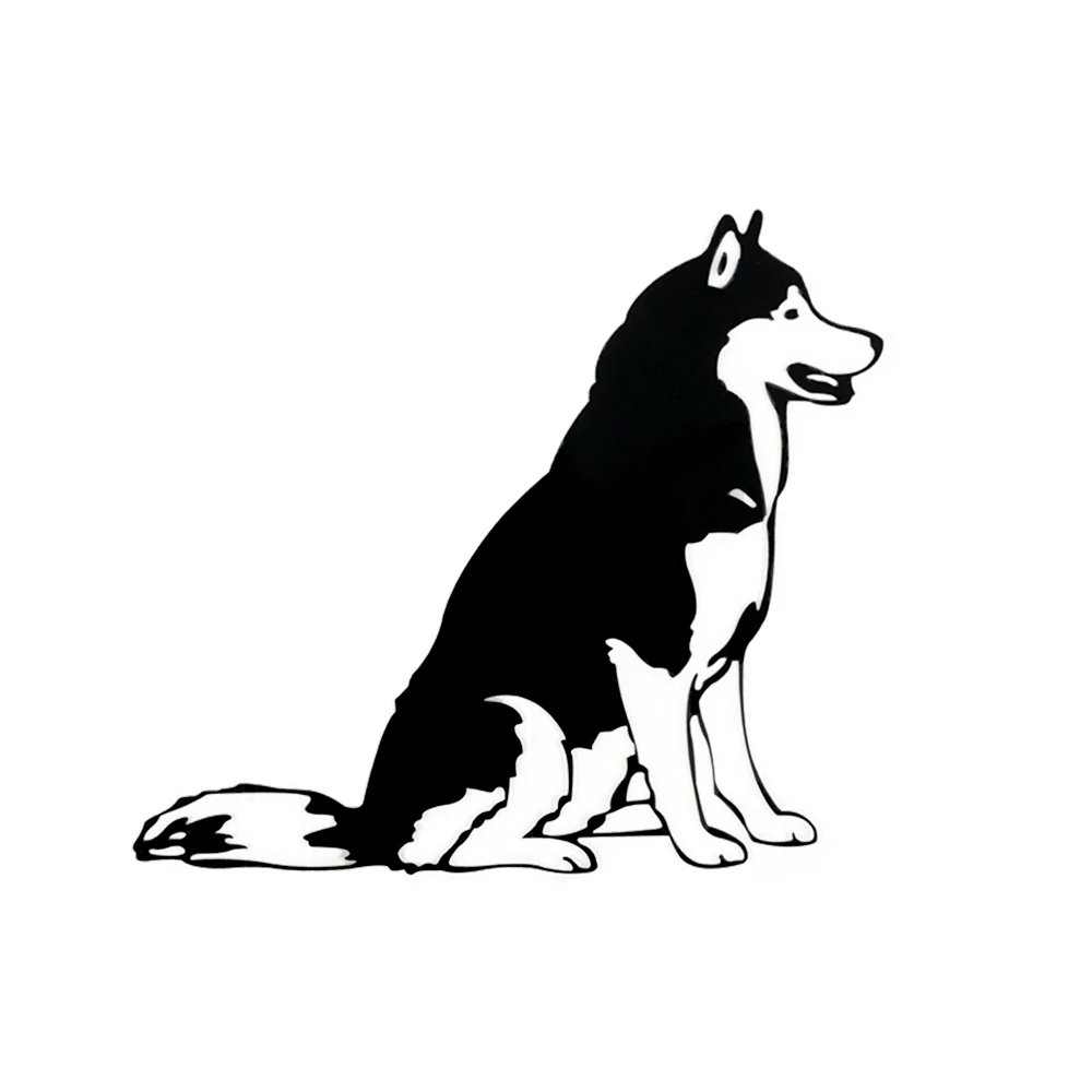 

Dawasaru Lovely Husky Pet Car Sticker Cover Scratch Decal Laptop Truck Motorcycle Auto Decoration Accessories PVC,12cm*12cm