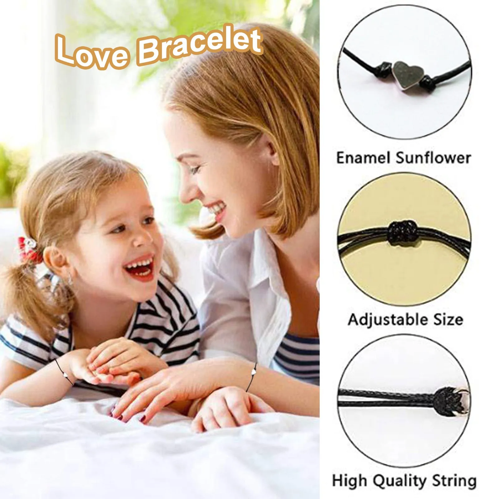 Браслет с подвесками в форме сердца браслет для лучших сестер и матерей разные