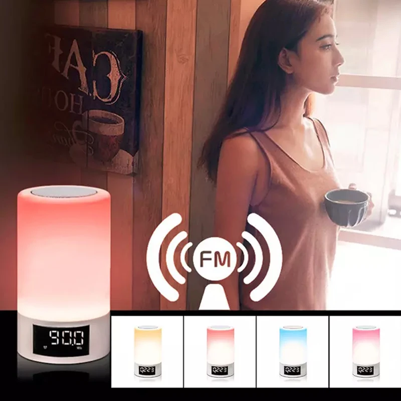 Портативный беспроводной мини-динамик с сенсорным управлением светодиодный