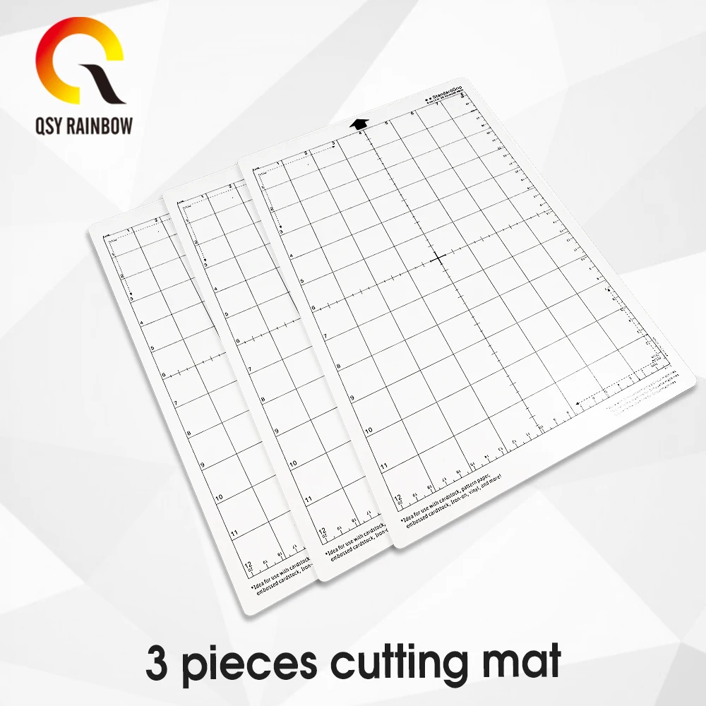 

Replacement Cutting Mat Adhesive Mat with Measuring Grid 8 by 12-Inch for Silhouette Cameo Cricut Explore Plotter Machine 3pcs