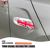 union jack car sticker turn signal fender decoration cover case for mini cooper clubman f54 f55 f56 f57 car styling accessories