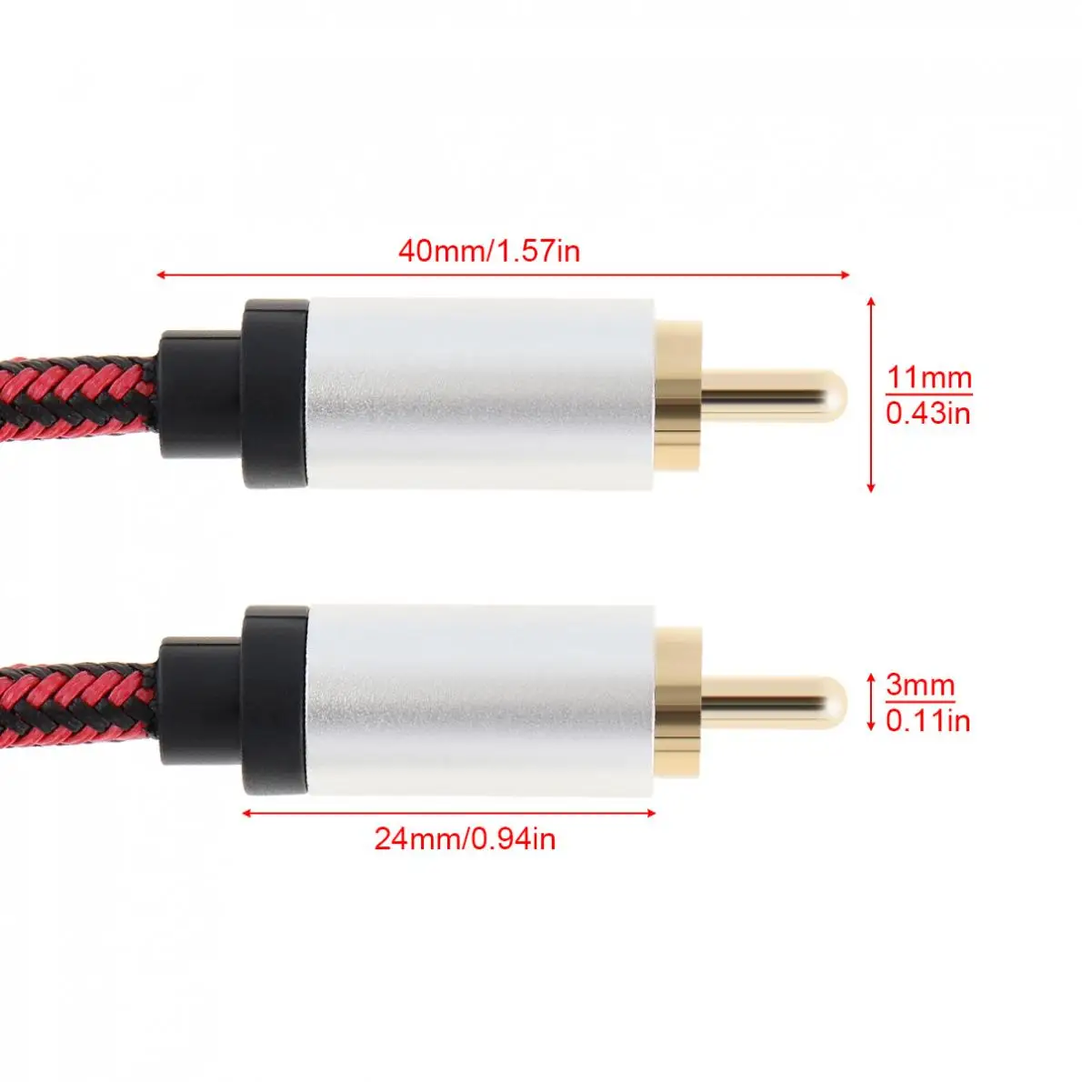 DiGiYes 1 м HiFi 5 SPDIF RCA к папа мужчине коаксиальный кабель стерео аудио нейлон видео для