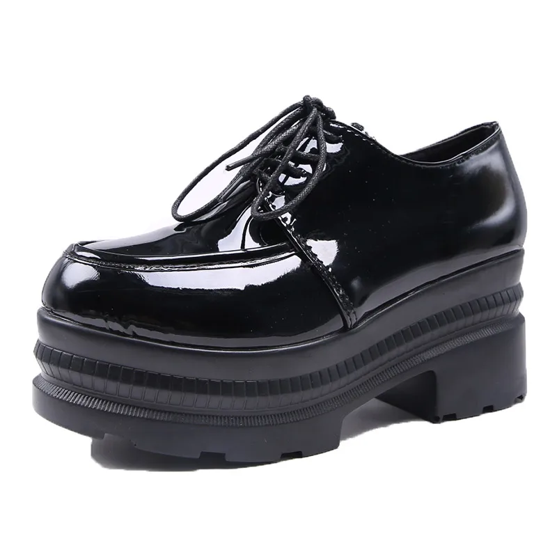 

Весенняя Новинка 2020, женские туфли, универсальные туфли на платформе, маленькие кожаные туфли в британском стиле для студентов, женские