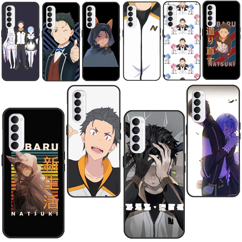 Natsuki Subaru Re Zero для OPPO A52 A72 A83 A91 A5 A9 A53 A31 2020 F5 F7 Reno 4 Pro 2Z A5S A1K A15 чехол телефона - купить по