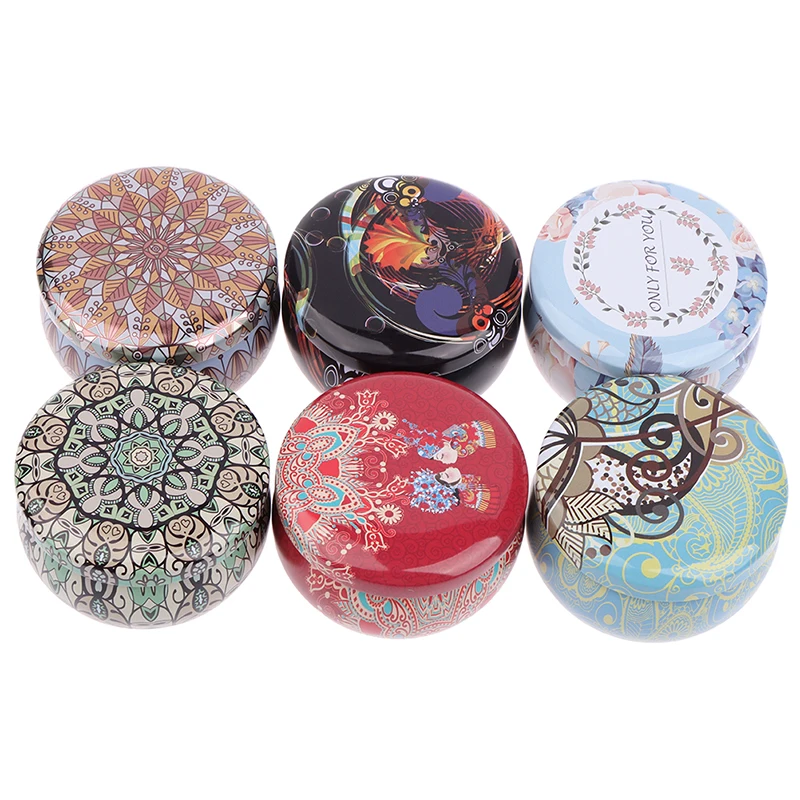 DIY жестяной держатель для свечей банок Европейский Винтажный цветочный принт