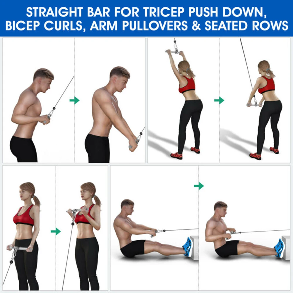 

Fitness Pulling Bar Biceps Strength Home Attachments Sport Accessories