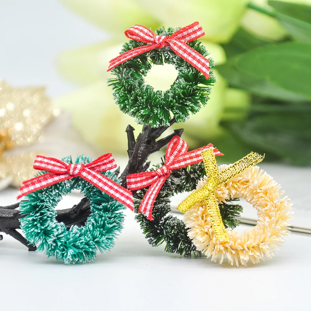 

3-6cm Diy Handmade Christmas Wreath Home Decoration Christmas Tree Door Hanging Craft Party Decoration Easter Wedding Wreath