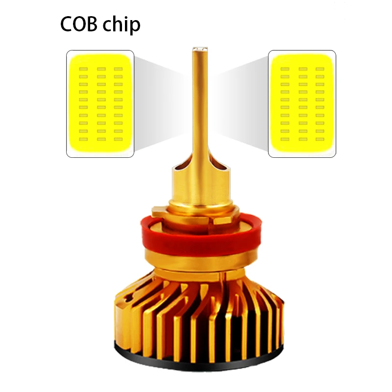 H11Bulb car H4 Led H1H119005HB3 9006H8 6000K low beam high diode fog lights daytime running 12V24V headlight LED | Автомобили и