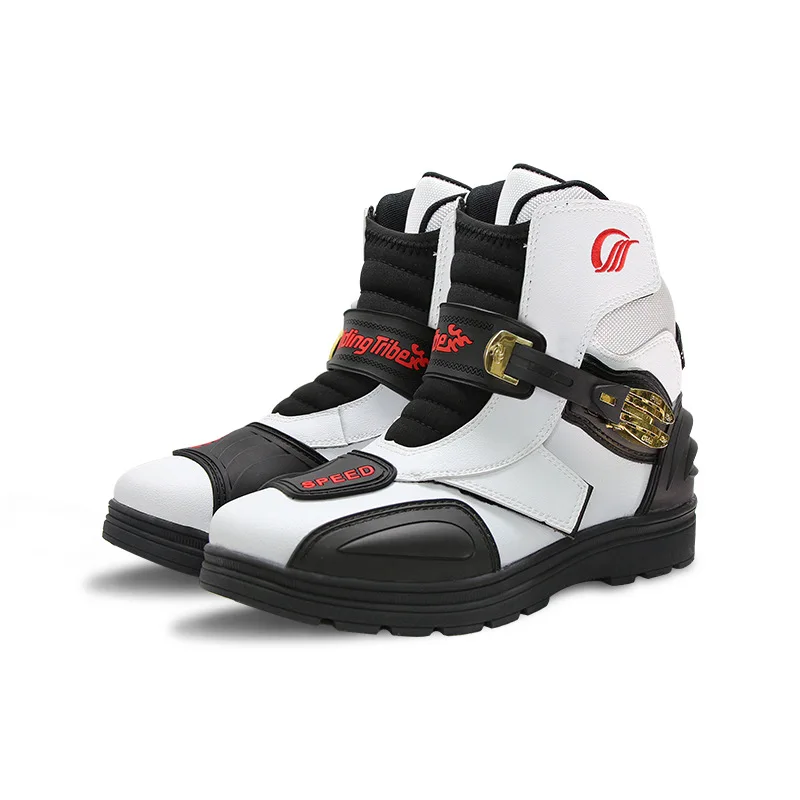 Байкерская обувь для езды на мотоцикле мужские ботинки женские износостойкие