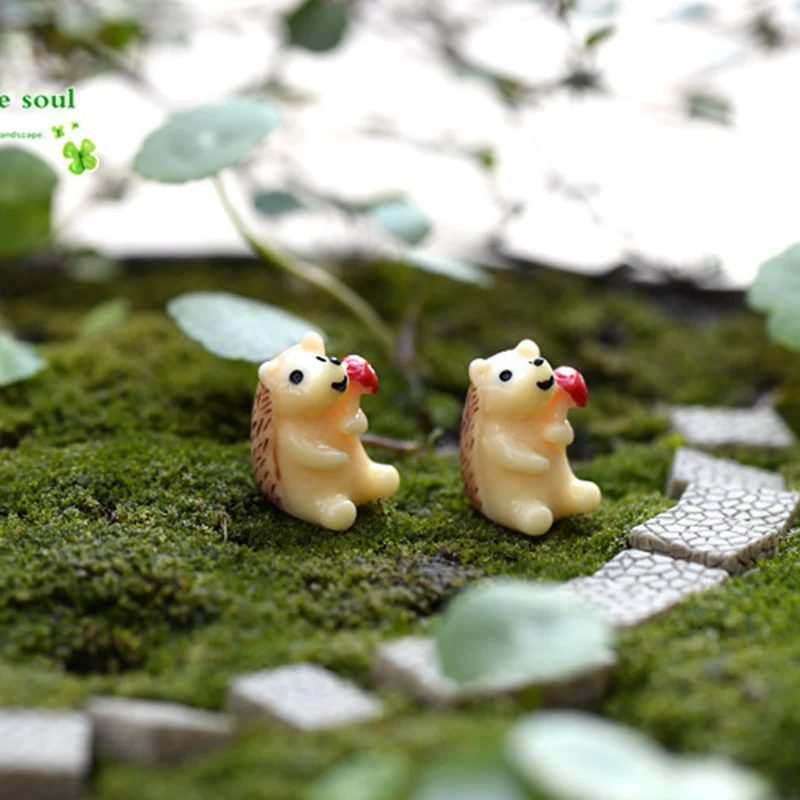 Мини-Ежик Hedgepig животное европейская модель маленькая статуэтка поделки фигурка