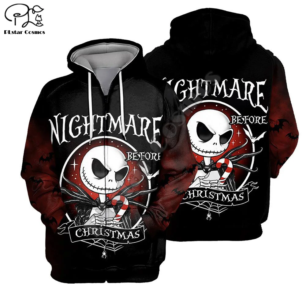 

PLstar Cosmos Cosplay Nightmare Before Christmas Jack Skellington Streetwear Pullover Women/Men 3DPrint Funny Casual Hoodies A14