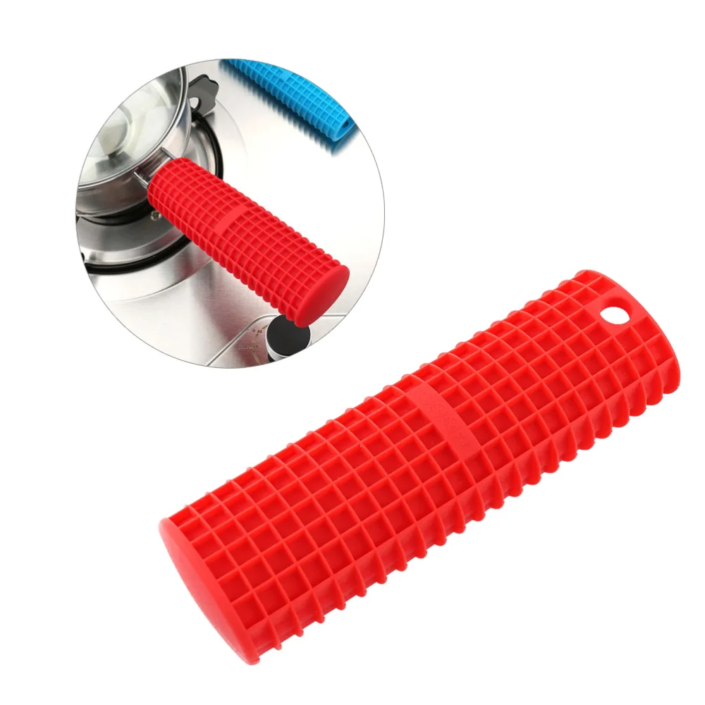 2 шт. силиконовый держатель с горячей ручкой чехлы для термостойких кастрюль