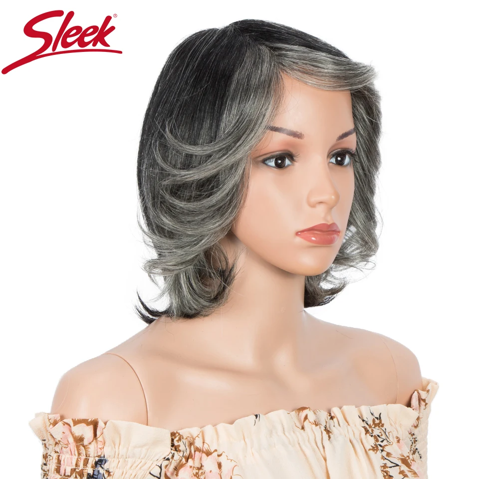 Гладкие парики из человеческих волос короткий парик для женщин 100% бразильских Remy