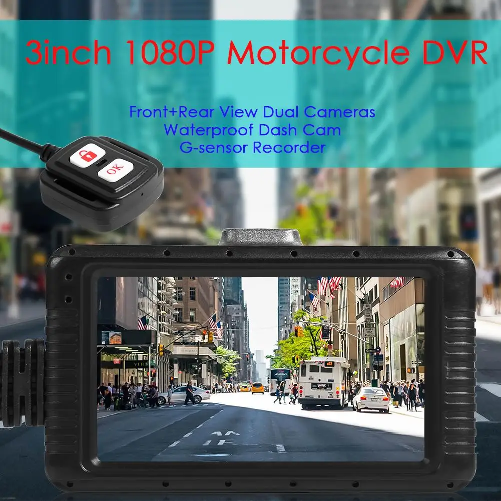 SE100 3 0 &quotlcd Full HD 1080P видеорегистратор для мотоцикла заднего вида ночного видения| |