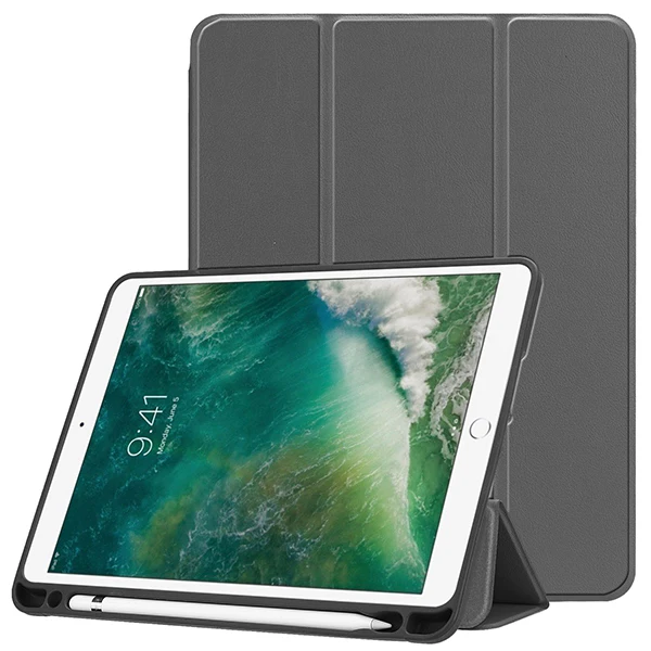 IPAD105 KSTBC GY Чехол для планшета для Ipad air 3 10,5 Силиконовый чехол Чехол для Ipad Pro 10,5 ТПУ чехол для Ipad 10,5 с держателем карандаша - Цвет: IPAD105 KSTBC GY
