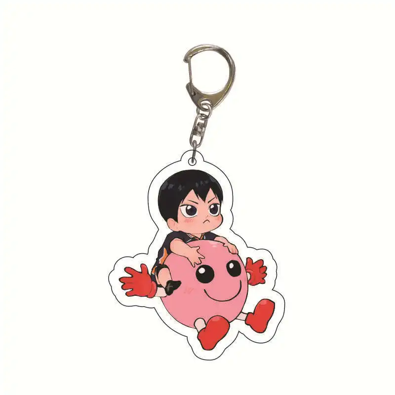 Cartoon Volleyball Boy Key Chain Ring Anime Haikyuu!! Keyring Cute Keychain Sleutelhanger New Accessories Pendant Gift | Украшения и