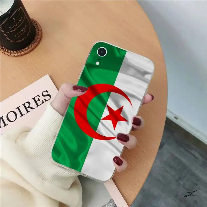 Чехол для телефона с флагом Алжира и паспортом iPhone 13 11 12 pro XS MAX 8 7 6 6S Plus X 5S SE 2020 XR