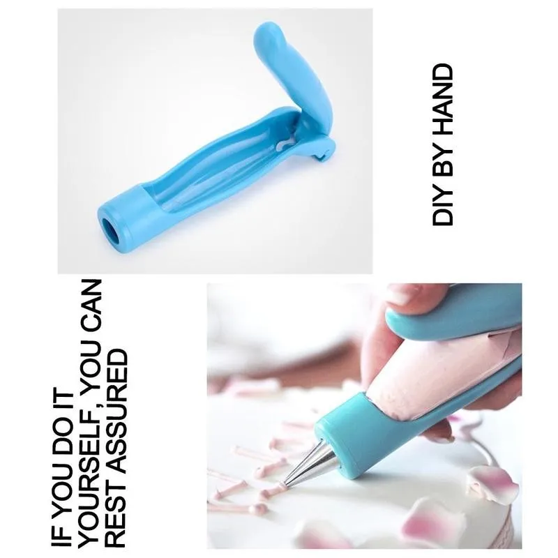 

Cake Decorating Tool Nozzles Set Dessert Decorators Pen Icing Tip Bag Pastry Cream Cake Tips Syringe Cream Pastry X7V3