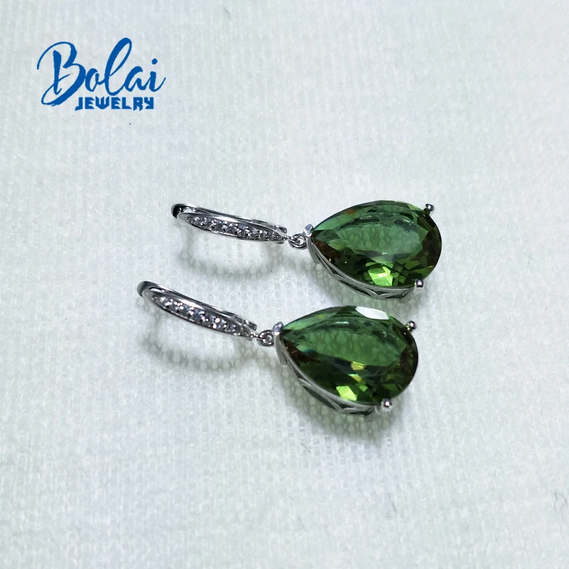 Ювелирные изделия Bolaijewelry 925 пробы сережки из зултанита с большими жемчужинами