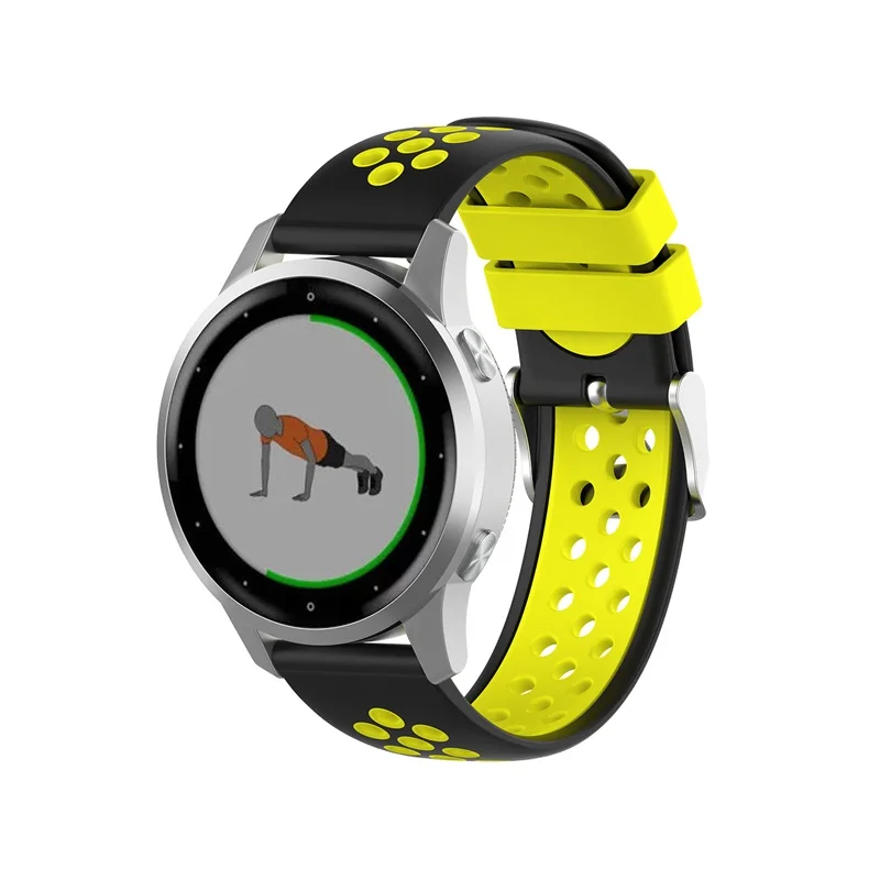 18 мм спортивный мягкий силиконовый ремешок для Garmin Vivoactive4S Смарт-часы для Vivoactive 4S сменный Браслет аксессуары