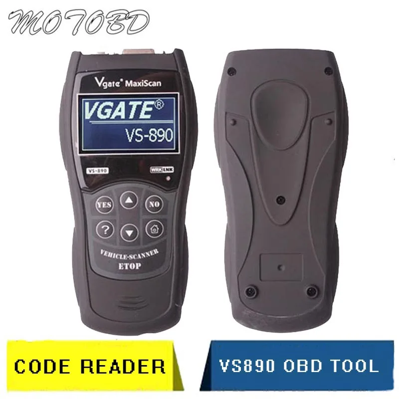 Профессиональный диагностический инструмент OBD2 EOBD VS890 MaxiScan Vgate OBD SCAN многоязычный